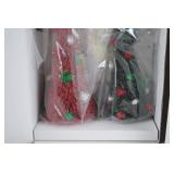 Department 56 Christmas Village Tinsel Ball Trees Set of 5, NIB