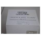 Dept 56 Santa and Mrs. Claus Porcelain Figurines, Heritage Village