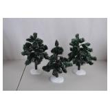 Department 56 Village Frosted Spruce Small Trees, Set of 3
