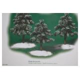 Department 56 Village Frosted Spruce Small Trees, Set of 3