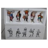 Dept 56 Heritage Village Early Rising Elves Set of 5 Porcelain Figures