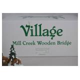 Department 56 Village Mill Creek Wooden Bridge with Box