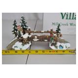 Department 56 Village Mill Creek Wooden Bridge with Box