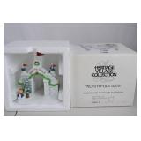 Heritage Village North Pole Gate Porcelain Christmas Decor