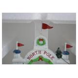 Heritage Village North Pole Gate Porcelain Christmas Decor