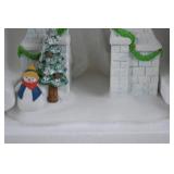 Heritage Village North Pole Gate Porcelain Christmas Decor