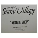 Department 56 Snow Village Antique Shop Ceramic Building with Box