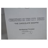 Dept. 56 Christmas in the City Chocolate Shoppe Porcelain Village