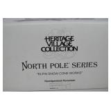 Dept 56 North Pole Series Elfin Snow Cone Works w/ Box & Light Cord