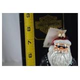 Christopher Radko Harley-Davidson Santa Christmas Ornament with Box