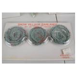 Department 56 Christmas Village Accessories Lot: Trees, Garlands, Figurines