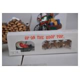 Department 56 Christmas Village Accessories Lot: Trees, Garlands, Figurines