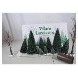 Village Landscape 14-Piece Winter Village Tree and Accessory Set