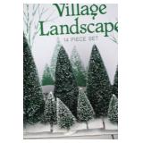 Village Landscape 14-Piece Winter Village Tree and Accessory Set