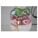 Fenton Hand-Painted "Let It Snow" Snowman Figure with Box