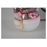 Fenton Hand-Painted "Let It Snow" Snowman Figure with Box