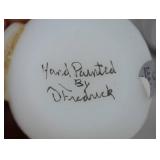 Fenton Hand-Painted "Let It Snow" Snowman Figure with Box