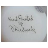 Fenton Hand Painted Snowman Figurine with Box