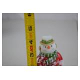 Fenton Hand Painted Snowman Figurine with Box
