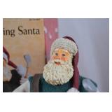 Golfing Santa Christmas Figurine with Box