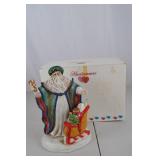 Heartwarmers Christmas Santa Figurine with Sleigh, 9 Inch with Box