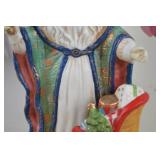 Heartwarmers Christmas Santa Figurine with Sleigh, 9 Inch with Box