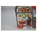 Painted Ceramic Village Houses with Snow, 9 inch