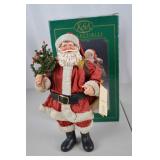 KSA Collectibles 11-inch Fabrich Santa Figurine with Original Box