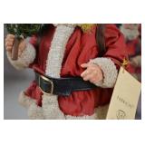 KSA Collectibles 11-inch Fabrich Santa Figurine with Original Box