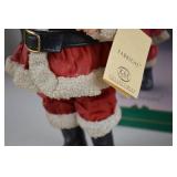 KSA Collectibles 11-inch Fabrich Santa Figurine with Original Box