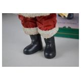 KSA Collectibles 11-inch Fabrich Santa Figurine with Original Box