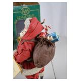 KSA Collectibles 11-inch Fabrich Santa Figurine with Original Box