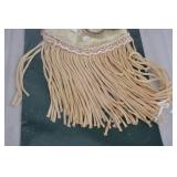 Beaded Miniature Purse Lot with Fringe and Floral Decoration