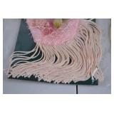 Beaded Miniature Purse Lot with Fringe and Floral Decoration