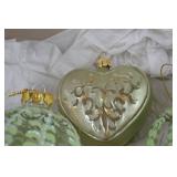 Set of 4 Glass Christmas Ornaments and The Night Before Christmas Book