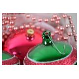 Christmas Ornaments and Beaded Garland Lot