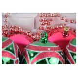Christmas Ornaments and Beaded Garland Lot