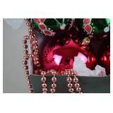 Christmas Ornaments and Beaded Garland Lot
