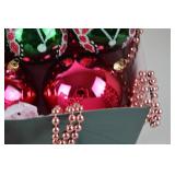 Christmas Ornaments and Beaded Garland Lot