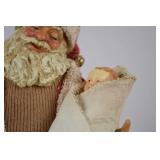 1988 Possible Dreams Ltd. Clothique Santa Figurine with Baby and Toy Horse