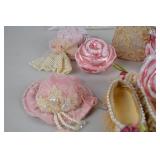 Victorian Style Doll Accessories and Ornaments Lot