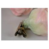 Set of 12 Rose-Shaped Clip-On Ornaments