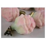 Set of 12 Rose-Shaped Clip-On Ornaments
