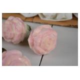 Set of 12 Rose-Shaped Clip-On Ornaments