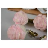 Set of 12 Rose-Shaped Clip-On Ornaments