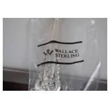 Wallace Sterling Vanity Set and Anna Hutte Crystal Jar