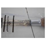 Wallace Sterling Vanity Set and Anna Hutte Crystal Jar