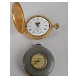 Colibri Swiss Made Pocket Watch and Ingraham Pocket Watch Lot