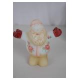Fenton Hand Painted Santa Figurine with Box, Signed L. Everson, 5 in.