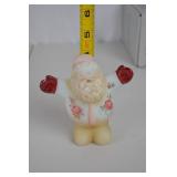 Fenton Hand Painted Santa Figurine with Box, Signed L. Everson, 5 in.